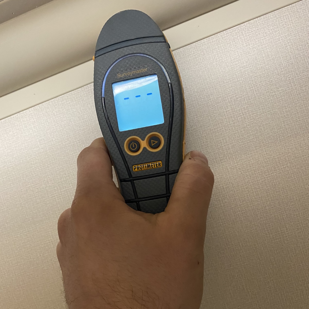 Damp check for caravan motorhome