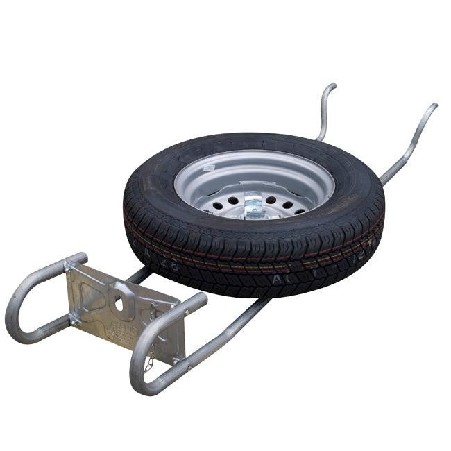 Spare wheel carriers fitted for caravans/ motorhomes 