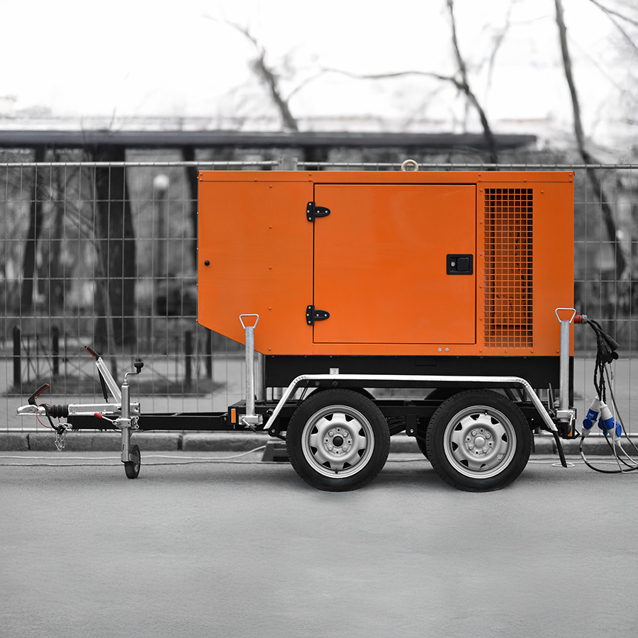 Generator plant trailer service repair
